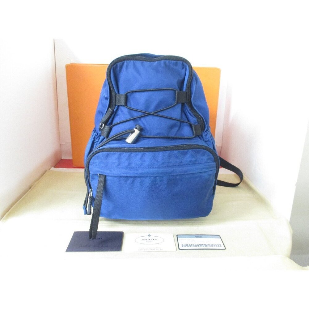 Prada Backpack Rucksack Daypack ROYAL Navy Blue